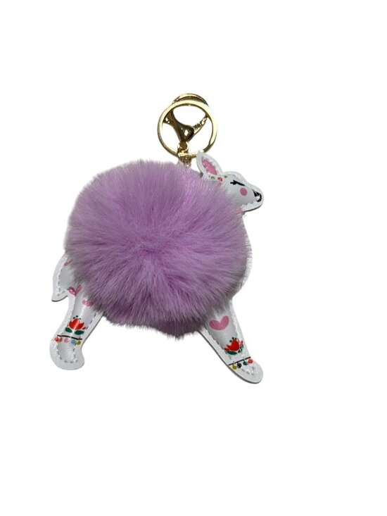 Accessories - Llama Puff Key Chain